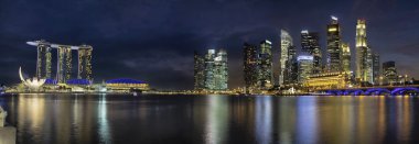 Singapur Nehri Panoraması boyunca manzarası