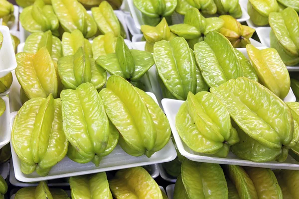 Starfruits in Packages Closeup — Stock Photo, Image