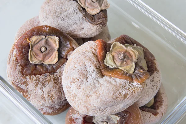 Sun Dried Persimmons Closeup — Stock Photo, Image