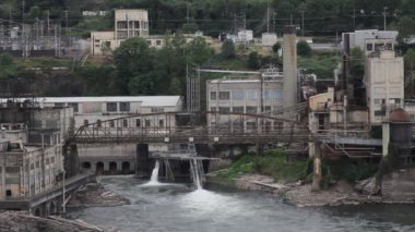 Willamette oregon City hidro elektrik üretme tesisi 1080 p ile düşer.