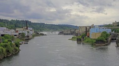 Willamette falls oregon City hidro elektrik üretme tesisi 1920 x 1080 ile doğal bir şelale mi