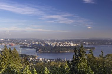 Vancouver bc cityscape ve stanley park