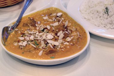 Doğu Hint yemekleri kuzu Kavurma, pilav köri