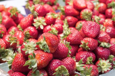 kutulara kırmızı çilek