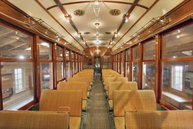 eski tarihi tramvay ortak bölümüne geri