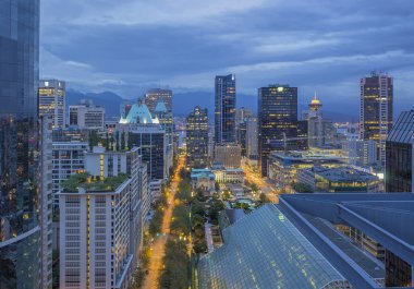 Vancouver bc şehir şafak