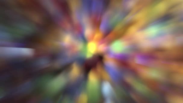 Abstrato colorido e brilhante movendo-se para fora do foco Bokeh fundo 1920x1080 — Vídeo de Stock
