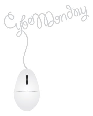 bilgisayar fare cyber Pazartesi illüstrasyon