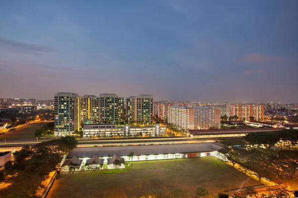 Singapore Housing Estate by MRT Estación de tren —  Fotos de Stock