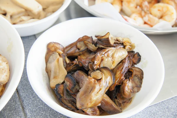 Smoked Oysters Closeup — Stock Photo, Image