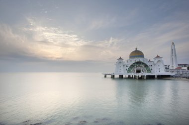 gün batımında malacca Boğazlar Camii