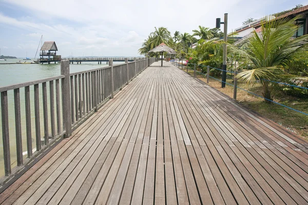 Changi Point Boardwalk em Cingapura — Fotografia de Stock