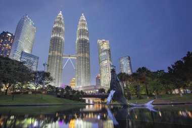 kuala lumpur klcc park manzarası
