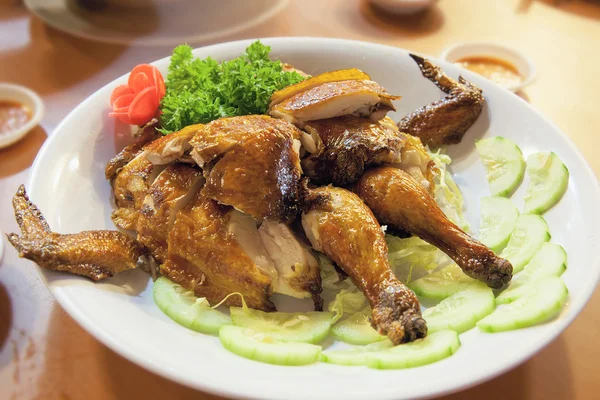 Chineză Whole Roast Chicken Closeup — Fotografie, imagine de stoc