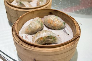 Steamed Dumpling with Pork Shrimp and Peanuts clipart