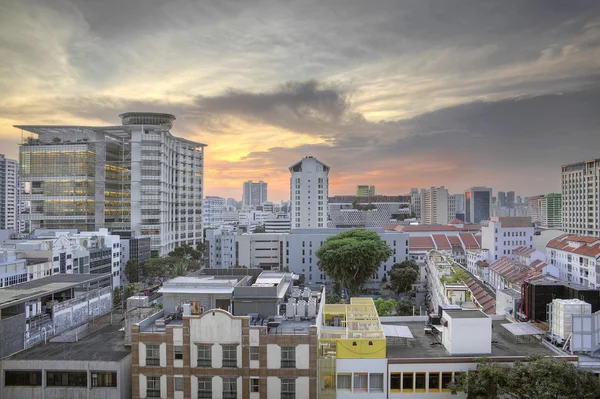白沙在新加坡日落 — 图库照片