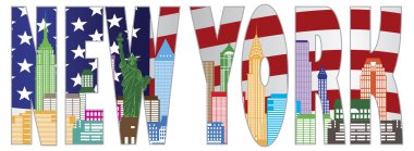NewYorkSkylineTextOutlineColorV