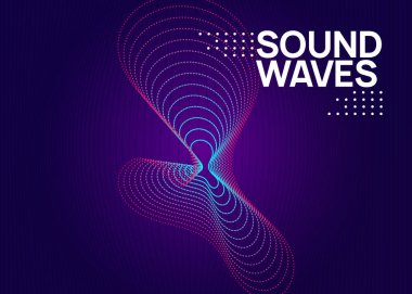 Neon Edm broşürü. Elektro trans müzik. Tekno DJ partisi. Elektronik