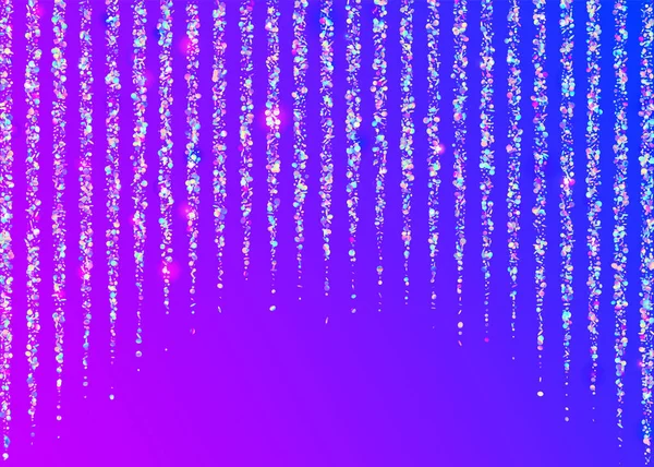 Kaleidoscope Texture. Hologram Glare. Violet Metal Confetti. Shi — Stock Vector