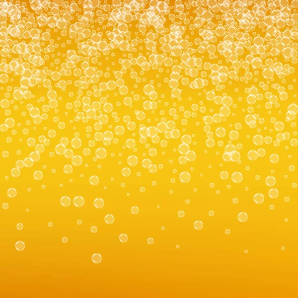 Espuma de cerveza. Salpicadura de cerveza artesanal. Fondo del Oktoberfest. Flye de oro Gráficos Vectoriales