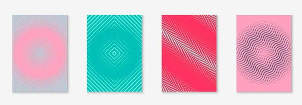 Diseño de póster moderno con líneas geométricas y formas minimalistas. — Vector de stock