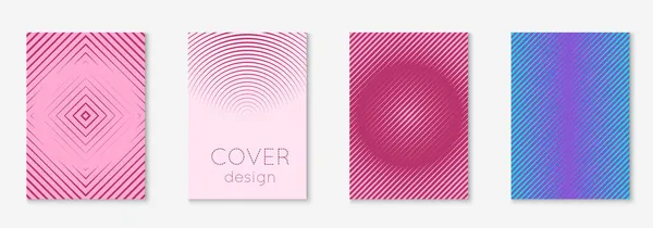 Corporate Broschüre Deckblatt mit minimalistischem geometrischem Element. — Stockvektor