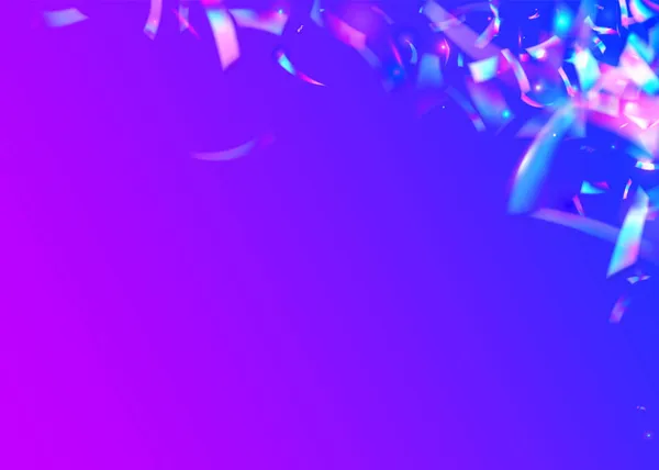 Deslumbramiento descendente. Blue Party Confetti. Blur Celebra la Serpentina. G — Archivo Imágenes Vectoriales
