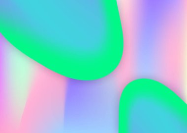 Sıvı şekilli. Canlı gradyan örgüsü. Sihirli kapak, afiş tasarımı. Modern modayla birlikte holografik 3d arkaplan. Sıvı dinamik elementlerle akışkan şekil arkaplanı.