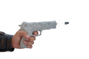 beyaz zemin üzerine gazete biber