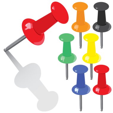 set yüksek Detaylı rengarenk pin
