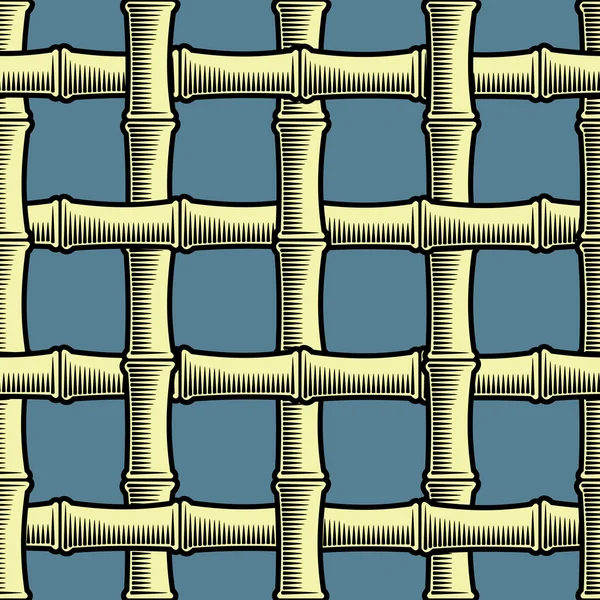 Rejilla de bambú sin costura de fondo (vector, CMYK ) — Archivo Imágenes Vectoriales