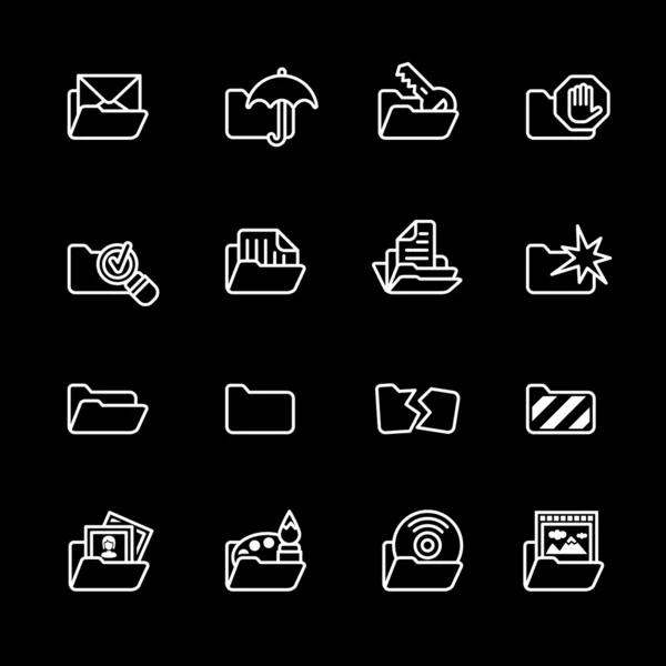 Bilgisayar Icon set — Stok Vektör