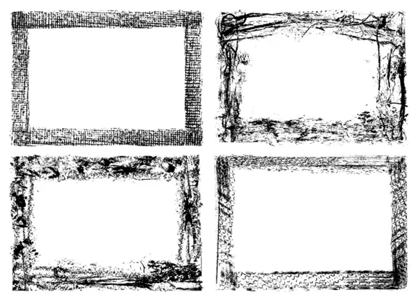 Набір гранджа векторних кадрів — стоковий вектор