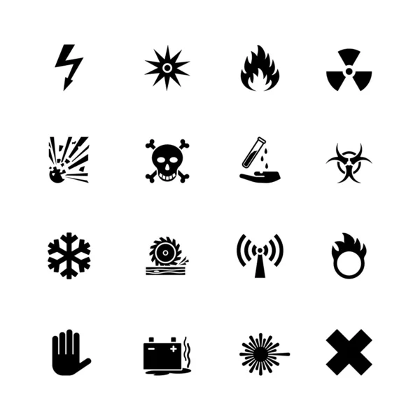 Signaux de danger vectoriels réglés — Image vectorielle