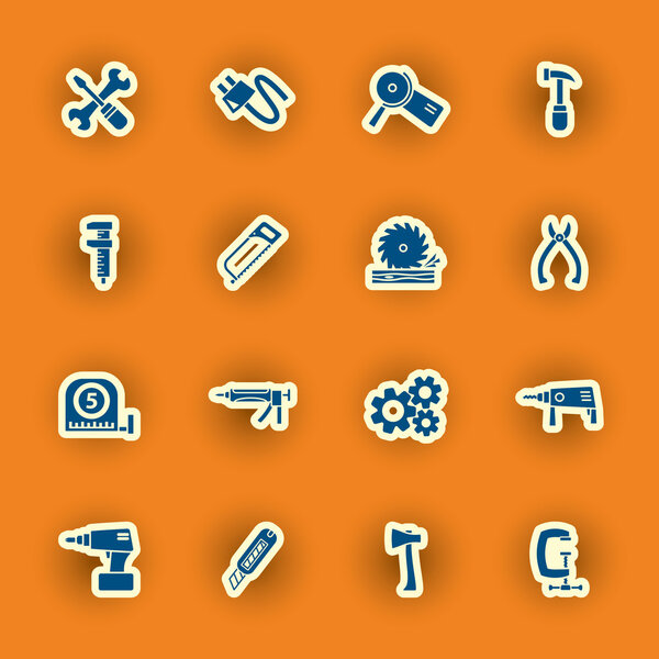 vector homebuilding and construction icons set