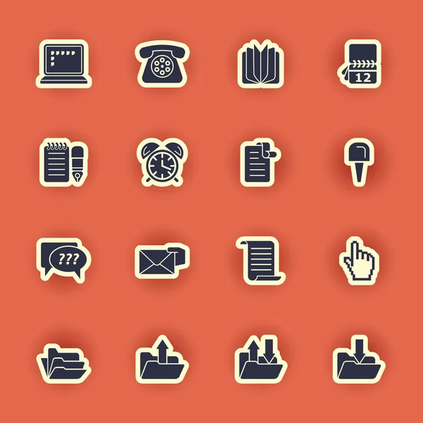 Vector computer icon set — Stock Vector