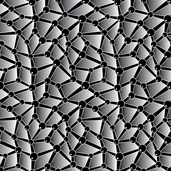 Vector crystal lattice seamless background — Stock Vector