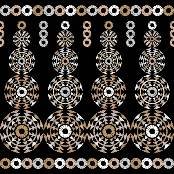 Geleneksel Halk Geometrik Desenli Navajo Mozaik Halısı Kızılderili Kızılderili Battaniyesi — Stok Vektör