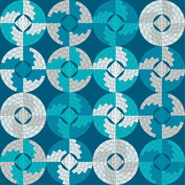 Tapete Mosaico Navajo Com Padrão Geométrico Folclórico Tradicional Cobertor Índio — Vetor de Stock