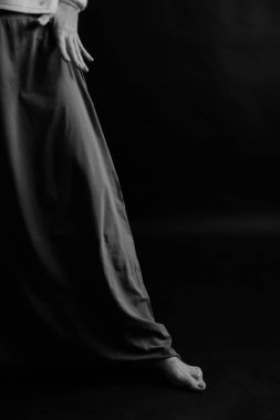 Kadın bacaklarının güzel ayrıntıları.