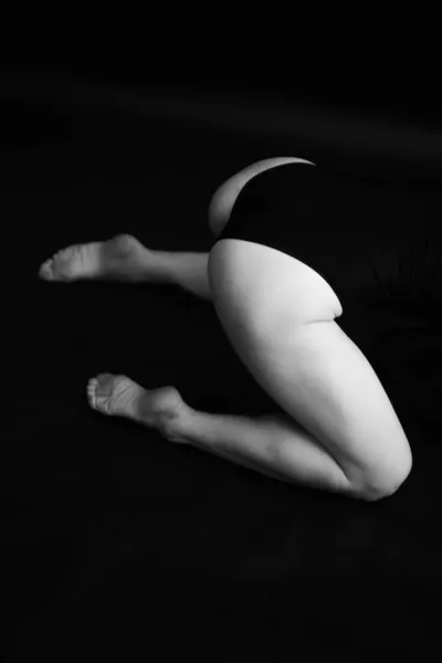 Vücut Parçaları Ayak Ayak Parmaklarının Yakın Plan Fotoğrafı Güzel Kadın — Stok fotoğraf