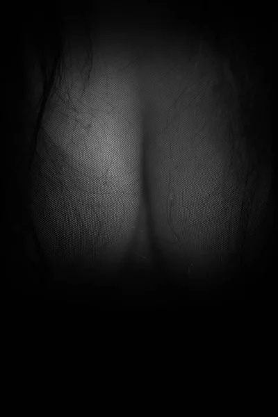 Kadın Vücudunun Detayları Basit Siyah Beyaz Yakın Çekim Bulanık Bulanık — Stok fotoğraf