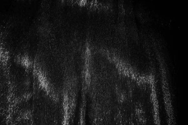 ミンクファーコートのクローズアップ ブラックミンクファーのクローズアップ 天然ウールのハイライト — ストック写真