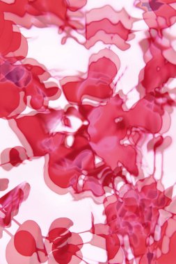 Kırmızı gölgeler, soyut öfke ve resimdeki öfke, tuvaldeki duygular.