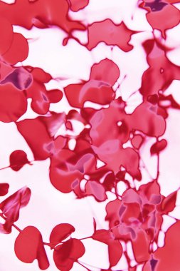 Kırmızı gölgeler, soyut öfke ve resimdeki öfke, tuvaldeki duygular.