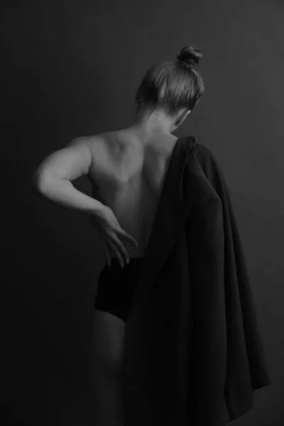 Bellissimo Nudo Moda Arte Ritratto — Foto Stock