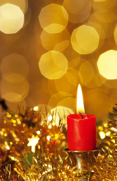 Christmas candle — Stock Photo, Image