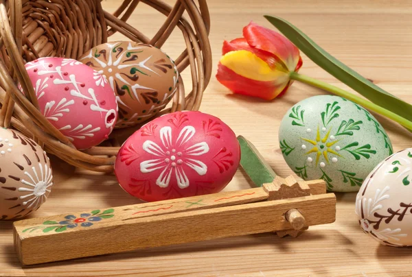 Painted Easter eggs — Stock Photo, Image