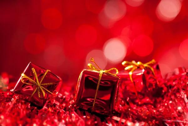 Piros karácsonyi háttér — Stock Fotó