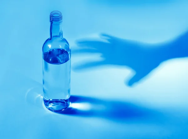 Bottiglia con alcol — Foto Stock